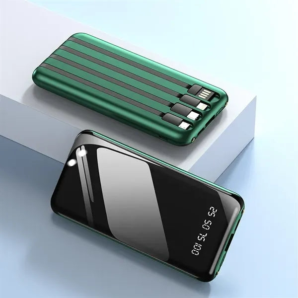 Power Bank with Built-in Cables