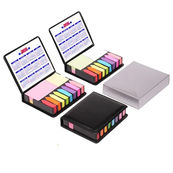 PU Leather Self-Stick Pads Memo Note Organizer