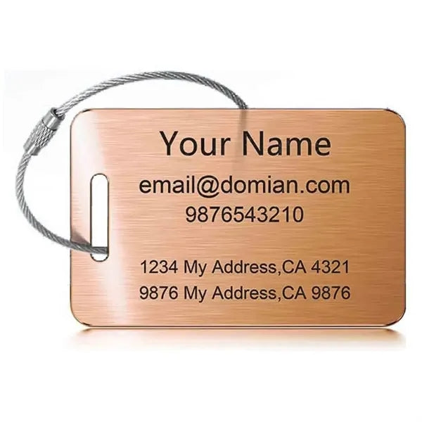 Stainless Steel Luggage Tag