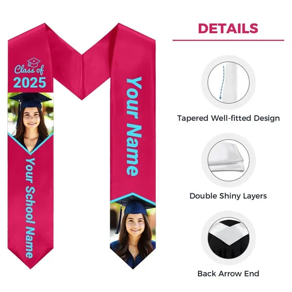 Personalized Printed Embroidered Graduation Stoles
