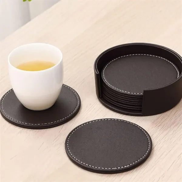 PU Leather Coaster Set
