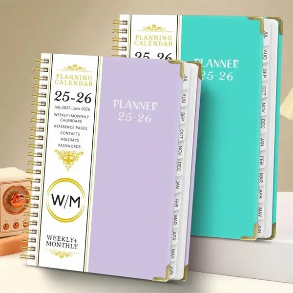 A5 Weekly Monthly Planner 2025-2026