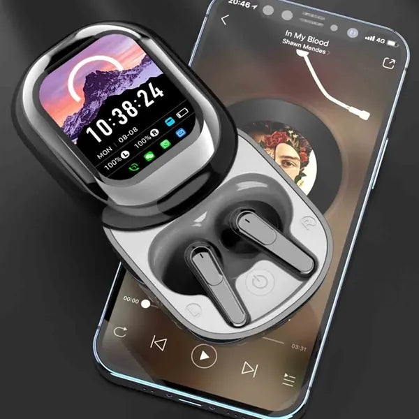 In-ear Bluetooth Earbuds with Screen