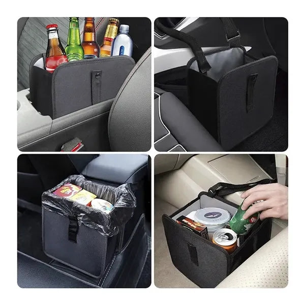Car Trash Can with Hanging Strap