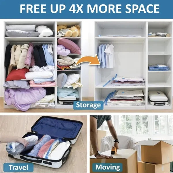 17 Pack Vacuum Storage Bags With Pump