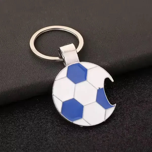 Football Corkscrew Keychain