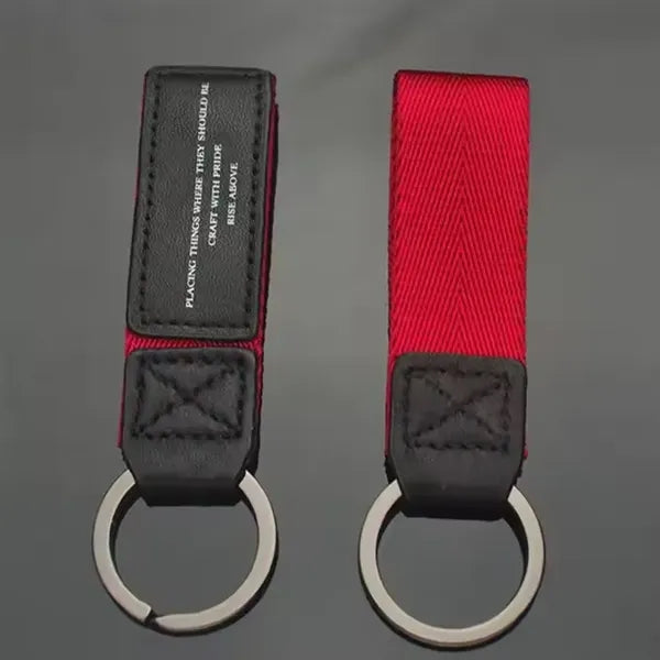 Leather Key Chain Metal Ring