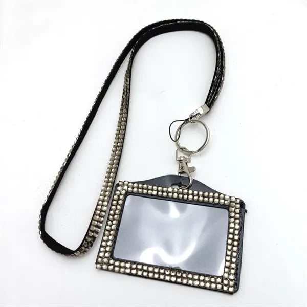 Bling Badge Lanyard With ID Holder