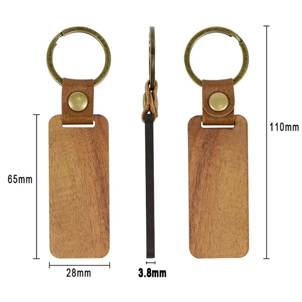 Solid Wood Keychain