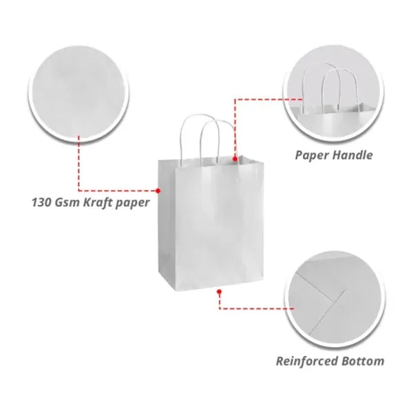 White Paper Shopping Bags