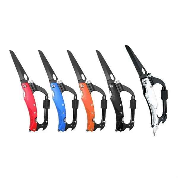 Multitool Tactical Carabiners Keychain With Light