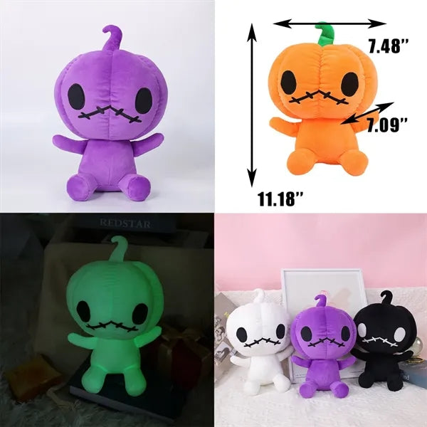 Small Sitting Pumpkin Doll for Halloween