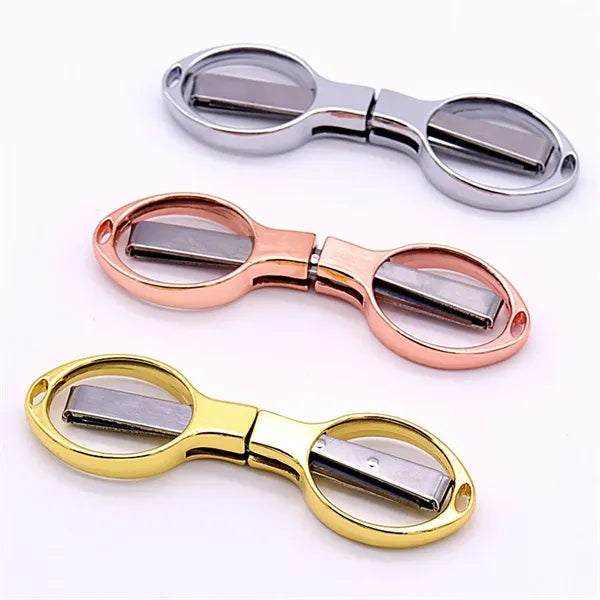 Mini Folding Scissors - Portable Multi-Tool w/ Metal Handle