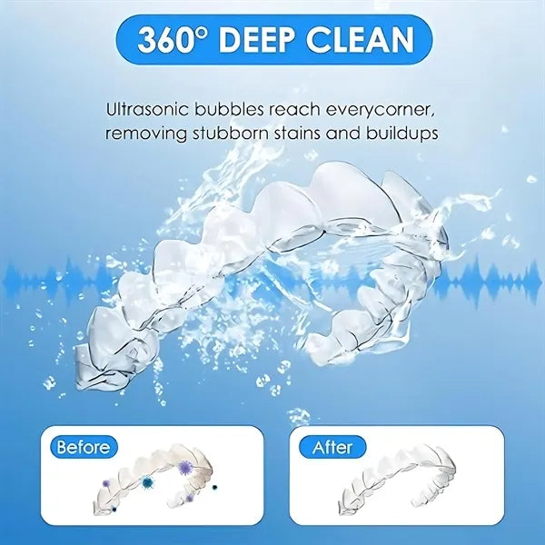 Mini Ultrasonic Denture Cleaner w/ UV Sterilizer