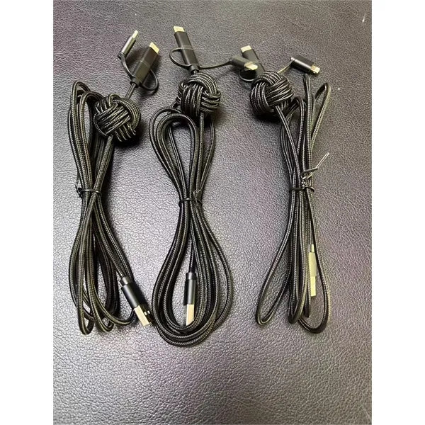 Knotted 3-in-1 Braided Charging Cable
