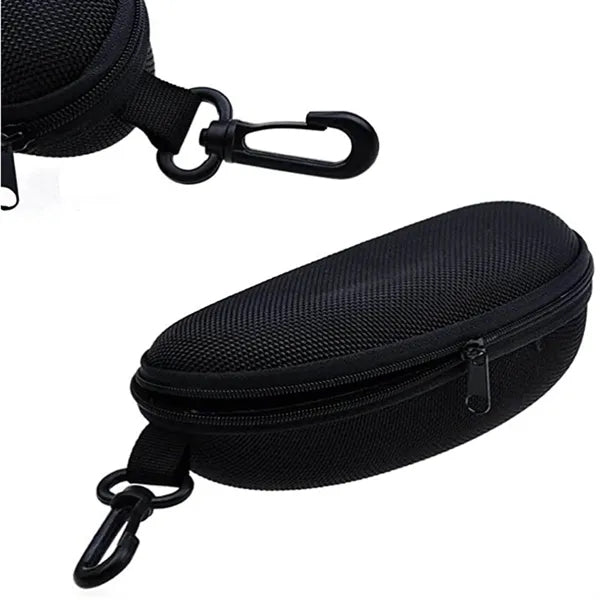 EVA Zippered Sunglasses Case with Clip
