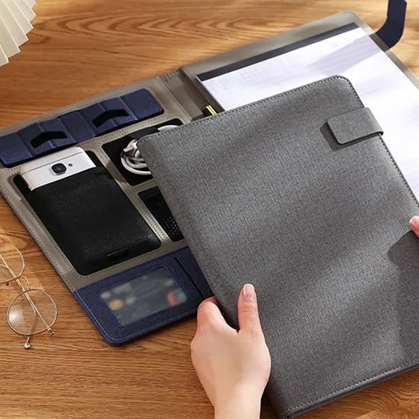 Multi-pocket document organizer notebook a4 business folder