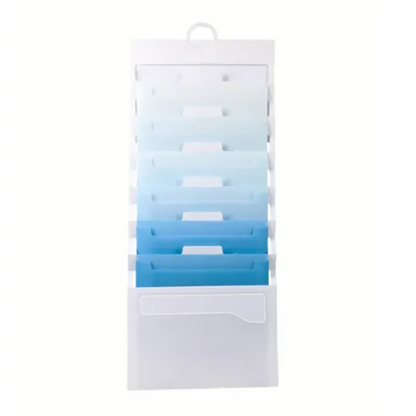 Hanging Document Storage Plastic Bag Multi-Grid Organizer