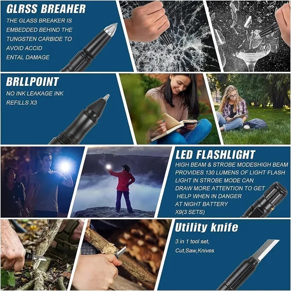 9 in 1 multifunctional Tactical Pen