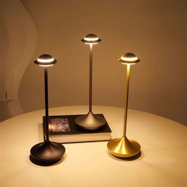 Touch rechargeable bedside night light cordless table lamp