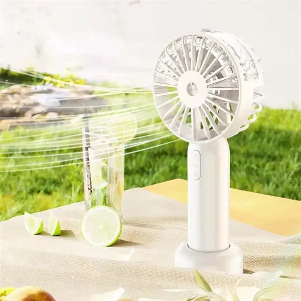 Summer rechargeable mini portable handheld misting fan