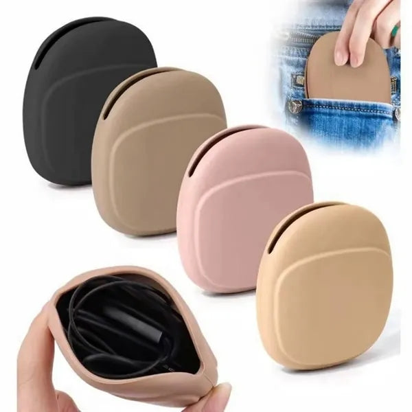 Silicone Earphone Storage Bag Earbud Case