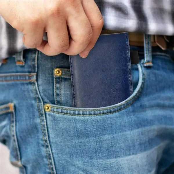 Portable Leather Mini Notebook with Metal Pen