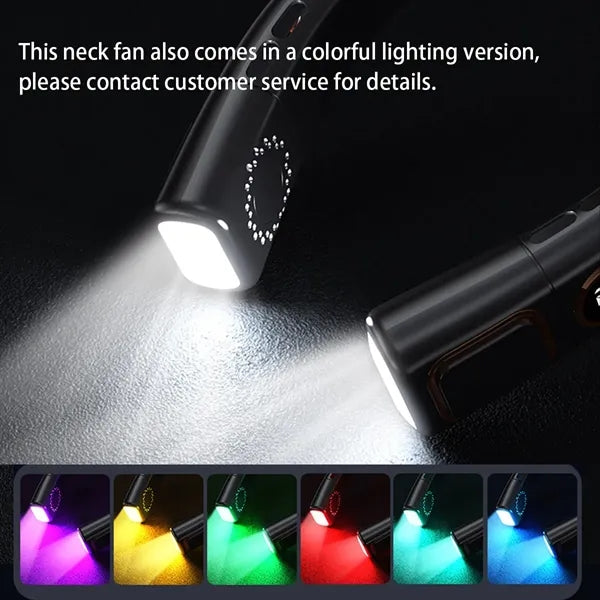 Portable Strong Wind Quiet Cooling Gift Travel Neck Fan
