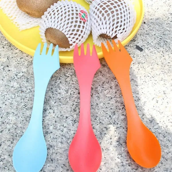 3-in-1 Plastic Cutlery Spoon