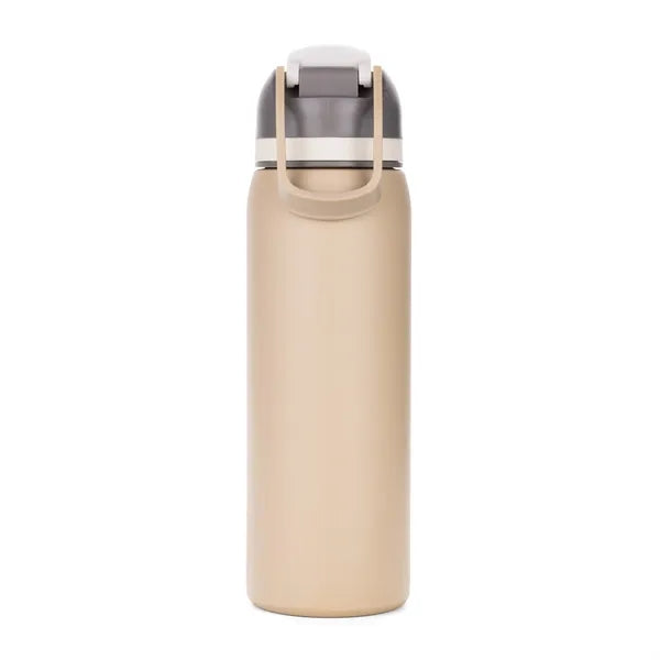 Three-Toned 27oz. Stainless Steel Straw Bottle