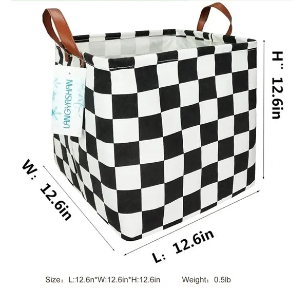 Waterproof Canvas Home Storage Basket for Laundry