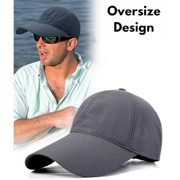 Portable Acrylic Quick-Dry Sports Baseball Cap w/Mesh