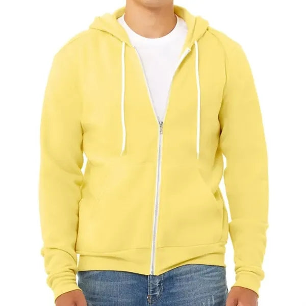 Bella Unisex Poly-Cotton Fleece Full-Zip Hoodie