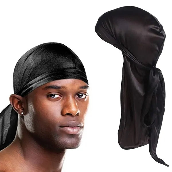 Adjustable Satin Pirate Headscarf - Lightweight & Silky