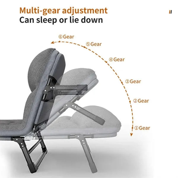 Adjustable Portable Folding Bed for Camping & Office