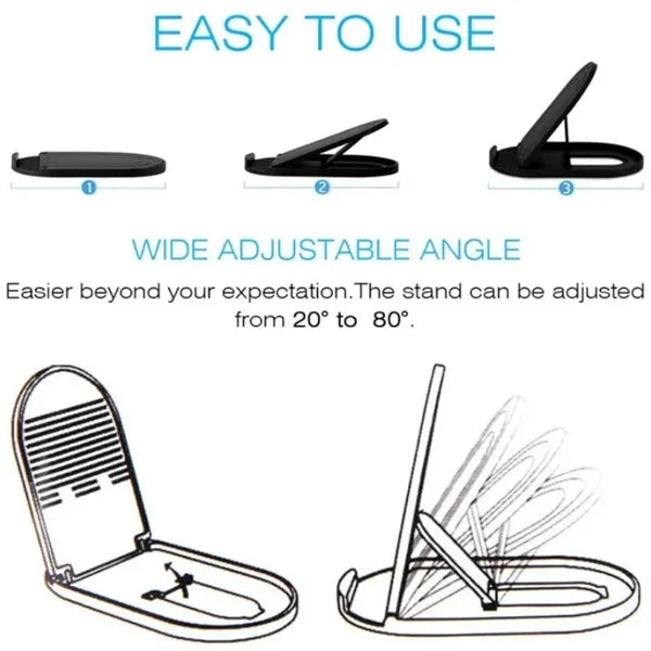 Portable Foldable Desktop Cell Phone Holder