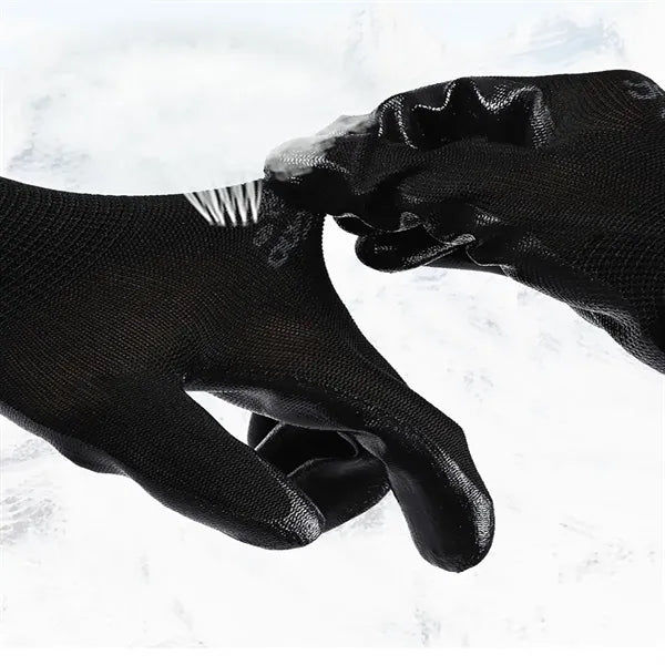Thickened wear-resistant work rubber labor protection gloves