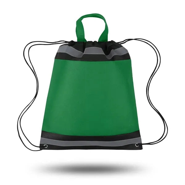 Reflective Non Woven Drawstring Backpack