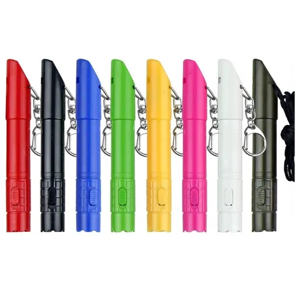 Multi Function Led Light Whistle Ballpoint Pen