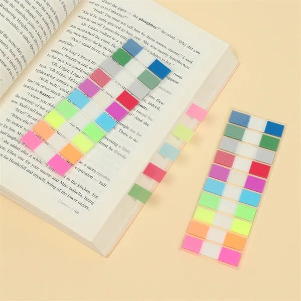 PET Waterproof Transparent Colored Page Tabs