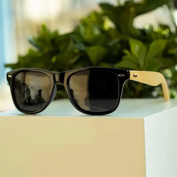 Eco-Friendly Sunglasses with Bamboo Frame