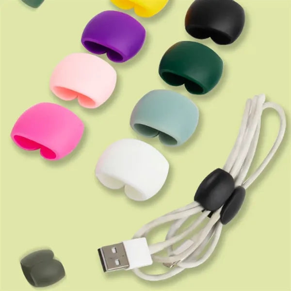Desktop Cable Organizer Clip With Adhesive Backing