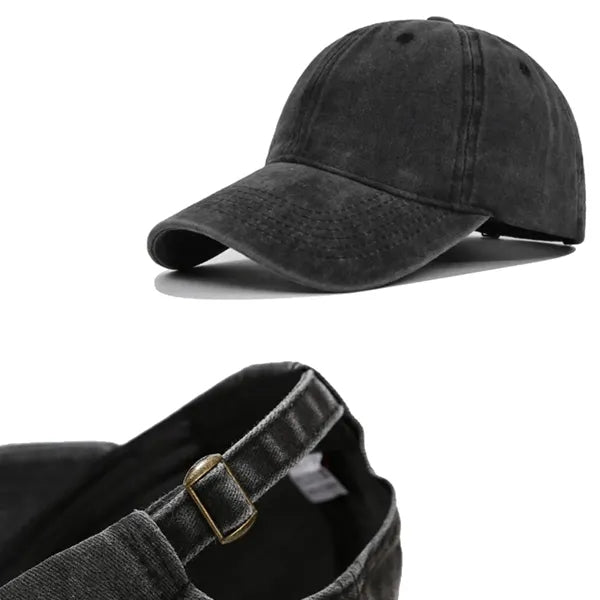Cotton Baseball Cap with Adjustable Strap