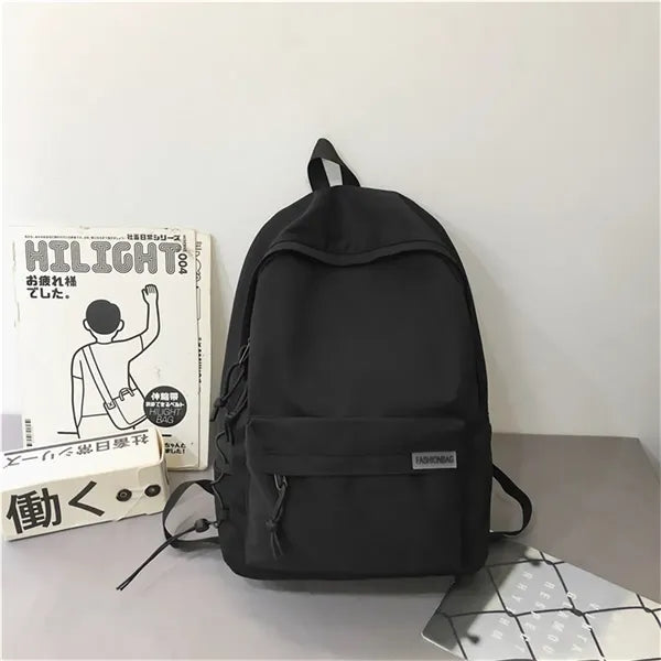 17.7in College Backpack with Green Frog Pendant