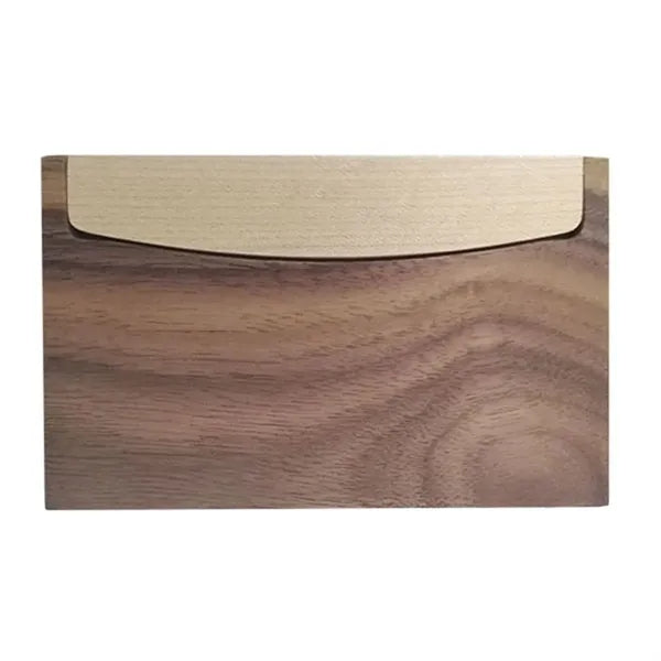 Walnut Wooden Business Card Holder