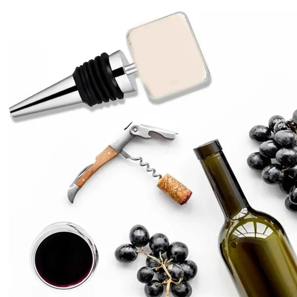 Customizable Stainless Steel Wine Bottle Stoppers