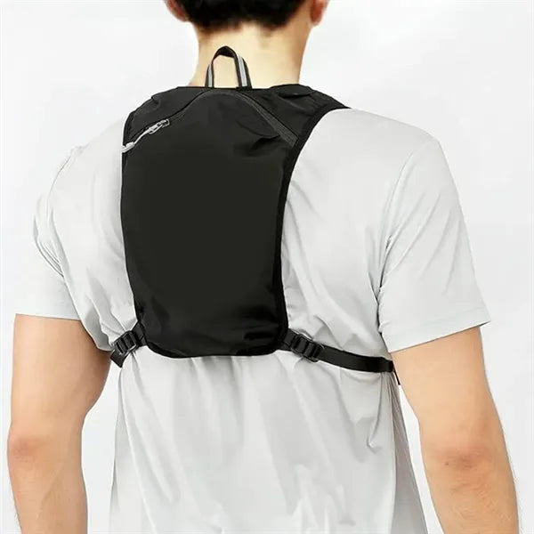 Hydration Backpack with Chest Strap and Ventilated Back
