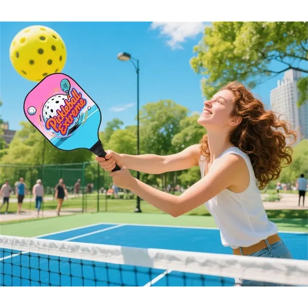 Fiberglass Pickleball Paddle & Ball Set w/ Shoulder Bag