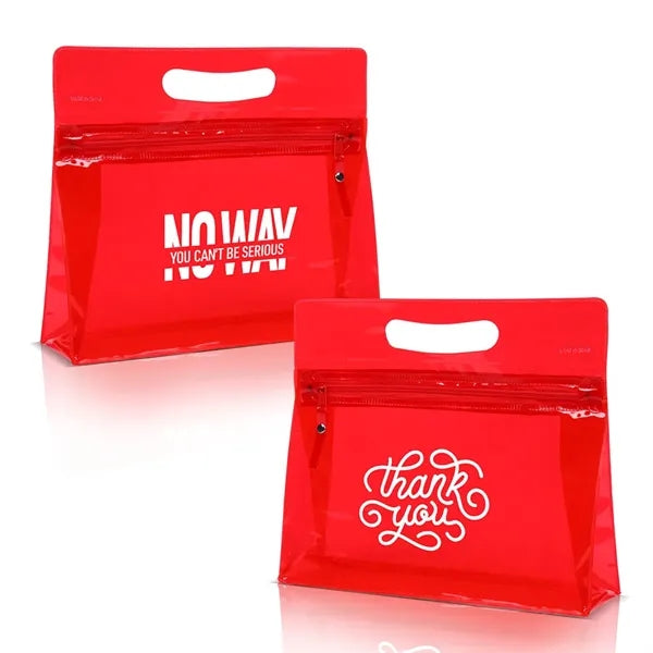 Translucent ( Semi-Transparent ) Vinyl Vanity Bag