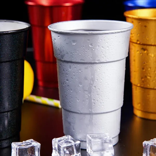 17oz. Custom Stackable Aluminum Cup Beer Mug